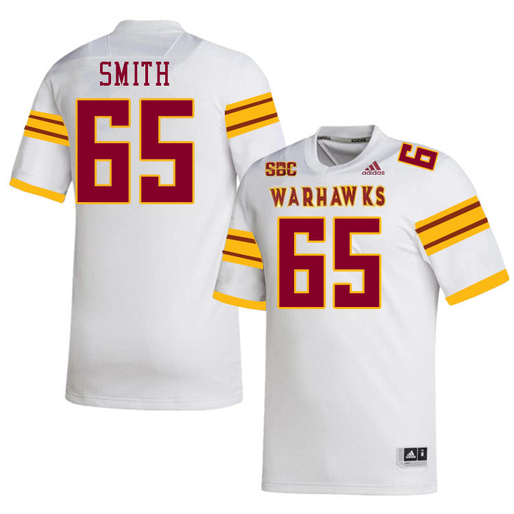 #65 Devon Smith Louisiana-Monroe Warhawks College Football Jerseys Stitched-White